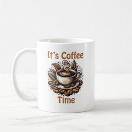 Het is koffietijd – knusse koffiebonen koffiemok