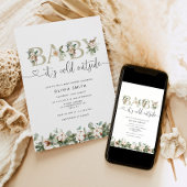 Het is koud buiten baby shower kaart