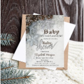 Het is koud buiten Denneappel Baby Shower Kaart