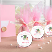 Het is koud buiten het Baby shower van het winterr Ronde Sticker