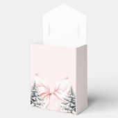 Het is koud buiten Pink Bow Baby shower Bedankdoosjes (Geopend)