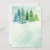 Het is Koud Buiten Winterbos Baby shower Kaart (Achterkant)