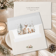 Het is koud buiten Woodland Animals Baby Shower