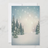 Het is koude Baby shower van de Winterbomen Kaart (Achterkant)