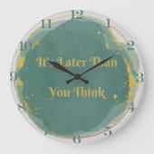 Het is later dan je denkt 10,75" grote klok (Voorkant)