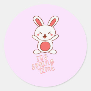 Het is lentestijd T-Shirt Ronde Sticker