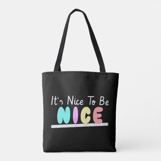 Het is leuk om een leuke Canvas tas te zijn (Achterkant)