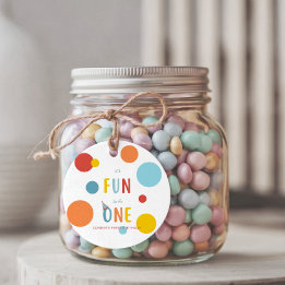 Het is leuk om één te zijn Verjaardagsfeestje Favo Bedankjes Labels