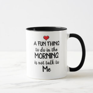 Het is leuk om 's morgens te doen. Koffie-Mok Mok
