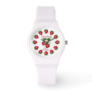 Het is leuke aardbeientijd horloge