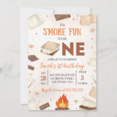 Het is leuker om een Smores kampvuur verjaardag te Kaart (Voorkant)