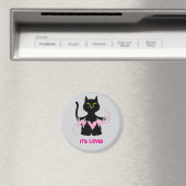 HET IS LIEFDE! kattenliefhebber magneet (Insitu (Vaatwasser))