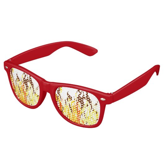 Het is Lit-Fire en Flames Party Shades Retro Zonnebril (Gekanteld)