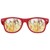 Het is Lit-Fire en Flames Party Shades Retro Zonnebril (Voorkant)
