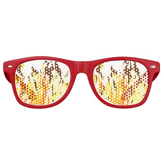 Het is Lit-Fire en Flames Party Shades Retro Zonnebril (Voorkant)
