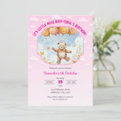 Het is Little Miss Boo-tiful's verjaardag Roze Mei Kaart (Staand voorkant)