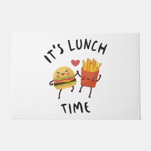 Het is lunchtijd deurmat (Voorkant)