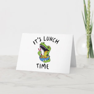 Het is lunchtijd kaart