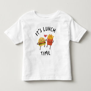 Het is lunchtijd kinder shirts