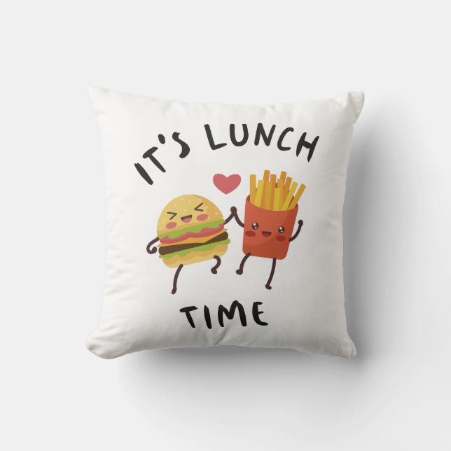 Het is lunchtijd kussen (Voorkant)
