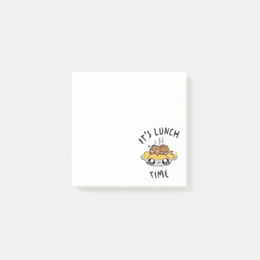 Het is lunchtijd post-it® notes (Voorkant)