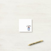 Het is lunchtijd post-it® notes (Op bureau)