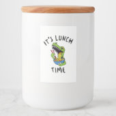 Het is lunchtijd voedselcontainer etiket (Voorkant)