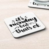 Het is maandag maar het is oké bier onderzetter (Linkerzijde)