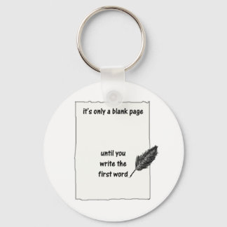 Het is maar een blanco pagina.. sleutelhanger