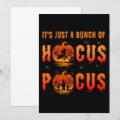 Het is maar een bunch van Hocus Pocus Halloween Kaart (Voorkant / Achterkant)