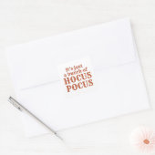 Het is maar een stel Hocus Pocus Vierkante Sticker (Envelop)