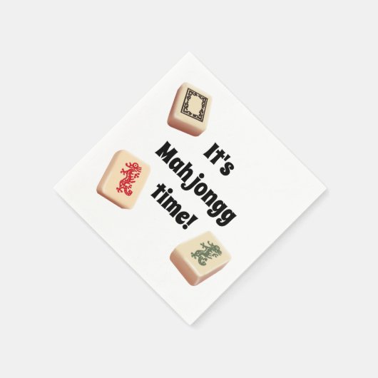 Het is Mah Jongg tijd! Papieren Servetten (Hoek)