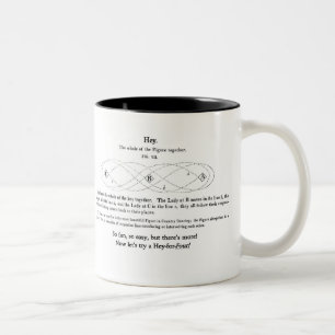 Het is makkelijk. tweekleurige koffiemok