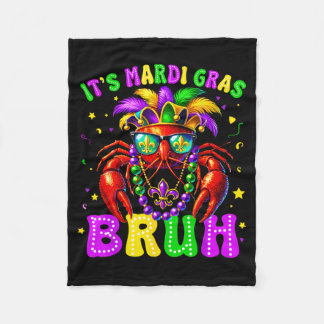 Het is Mardi Gras Bruh Grappig Rivierkreeft Outfit Fleece Deken