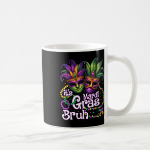Het is Mardi Gras Bruh Mardi Gras Party Mask Women Koffiemok