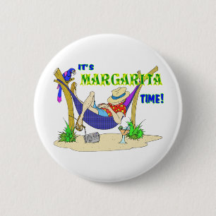 Het is MARGARITA tijd Ronde Button 5,7 Cm