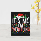 Het is mij, ik ben alles grappig kerst bijpassende kaart (Gele Bloem)