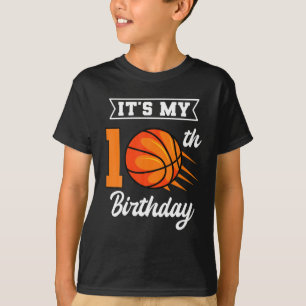 Het is mijn 10e verjaardag Basketball Bday Party T-shirt