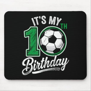 Het is mijn 10e verjaardag Voetbal 10 jaar oud Ver Muismat
