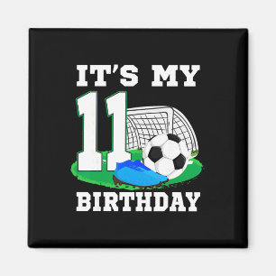 Het is mijn 11 jaar oude verjaardag Voetbal 11e Fe Magneet