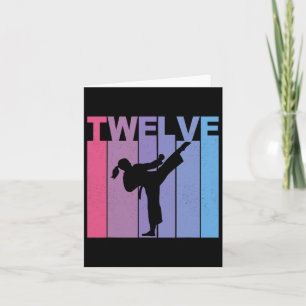Het is mijn 12e Bday Karate Girl Martial Arts 12 j Kaart