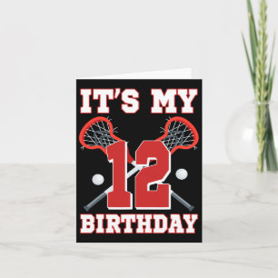Het is mijn 12e verjaardag 12 jaar oude Lacrosse s Kaart