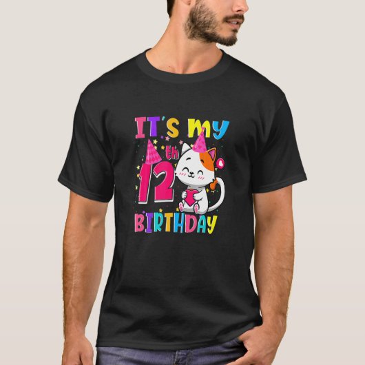 Het is mijn 12H-12u-eenjarig kat T-shirt (Voorkant)
