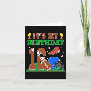 Het is mijn 16e verjaardag jongen 16 jaar oud Foot Kaart