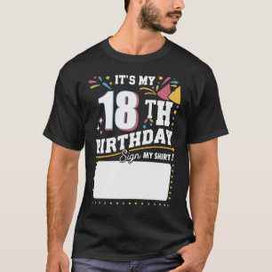 Het is mijn 18e verjaardag 18 jaar oude verjaardag t-shirt