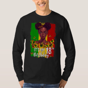 Het is mijn 18e verjaardag 18 jaar oude zwarte Mel T-shirt