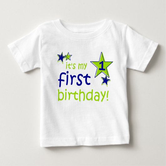 Het is mijn 1-jarig baby t-shirt (Voorkant)