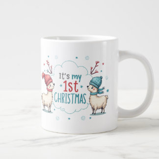 Het is mijn 1e kerstfeest extra grote beker