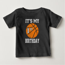 Het is mijn 1e verjaardag jongen basketbal 1 jaar 