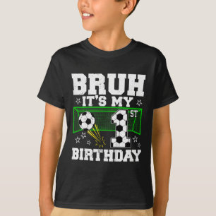 Het is mijn 1e verjaardag jongen voetbal 1 jaar ou t-shirt